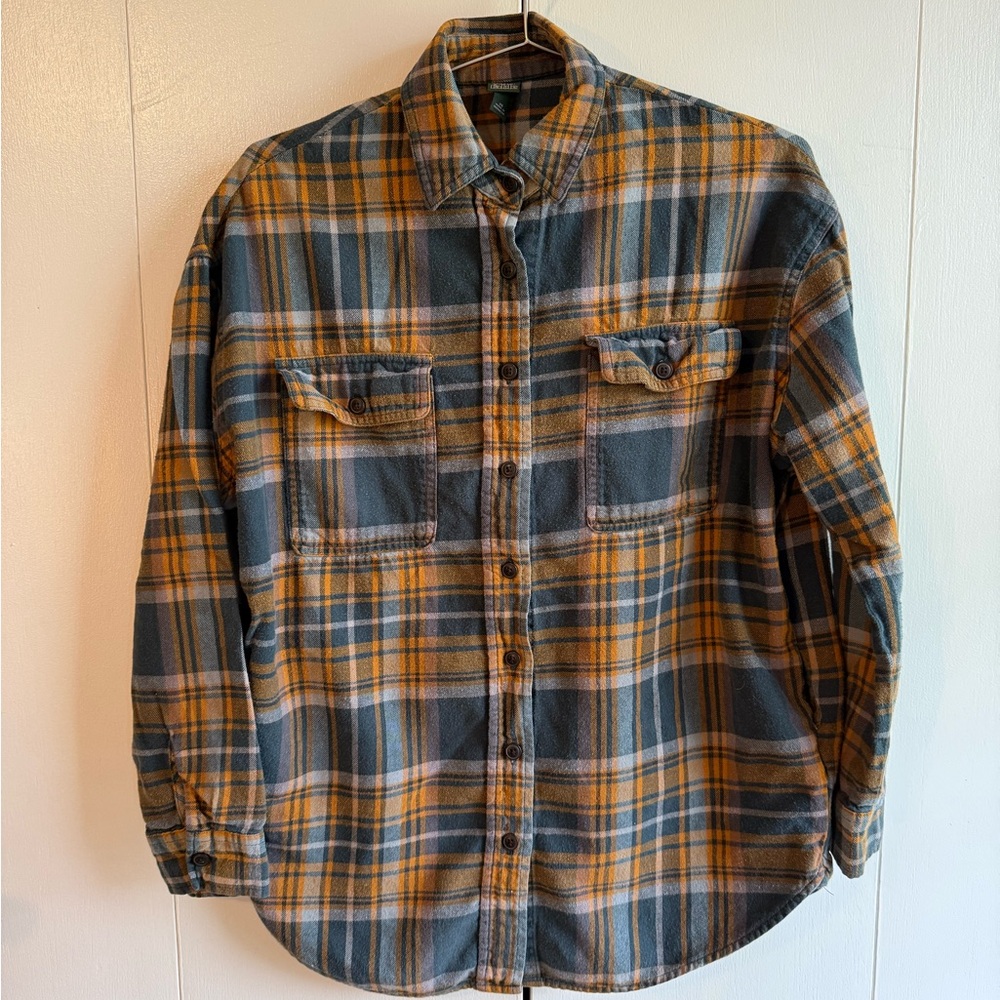 Wild Fable Plaid Shirt in Green and Gold